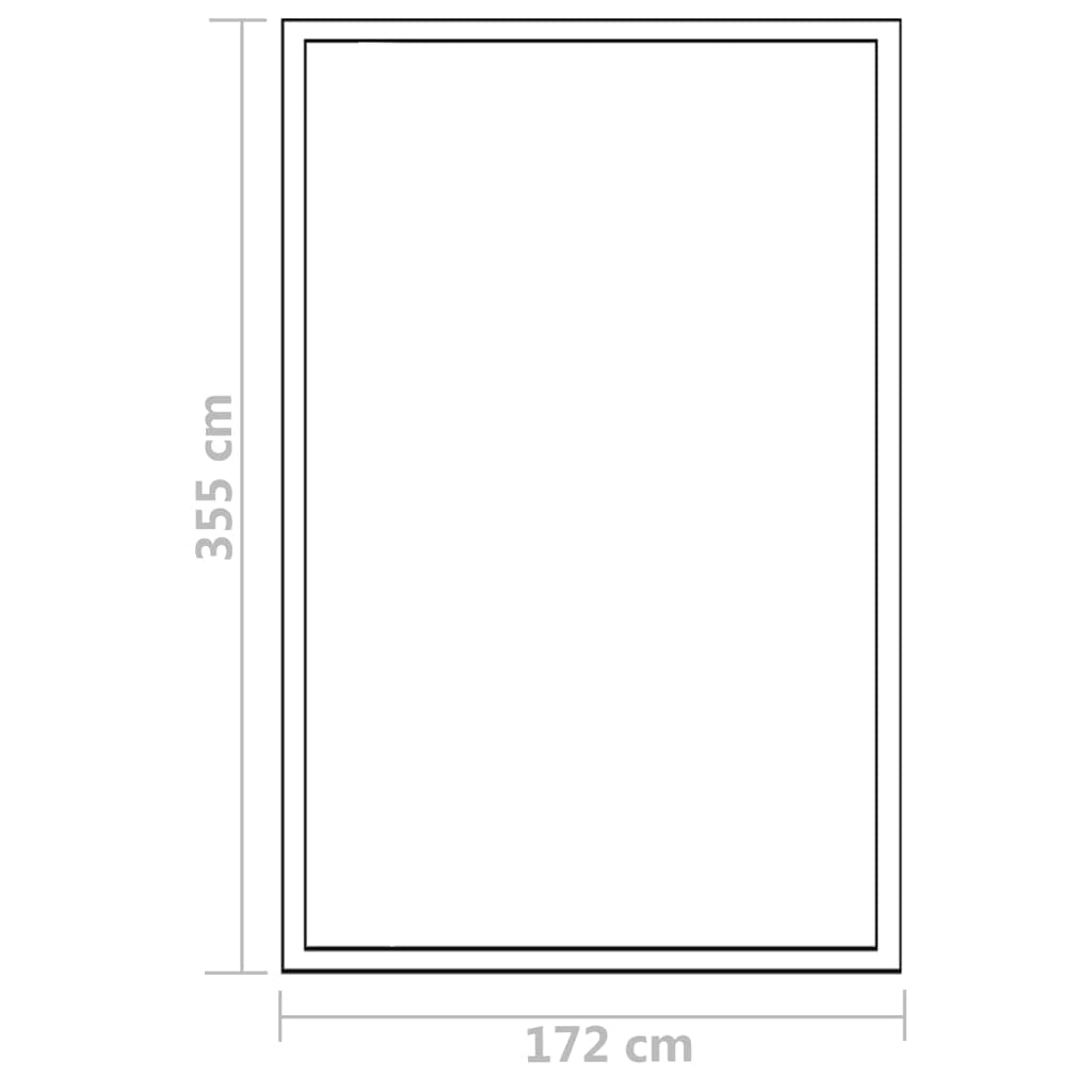 Aluminiowa szklarnia, 362 x 190 x 195 cm, 13,41 m³, płyty poliwęglanowe z wentylacją, odporna na promieniowanie UV, stabilna konstrukcja ramowa do uprawy i wysiewu
