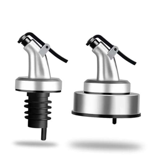 SOLUSTRE 10Pcs Oil Pourer Spout Press Nozzle for Wine Liquor Sauces Leak Design for Home Professional Use Kitchens Restaurants Bars and Cafes