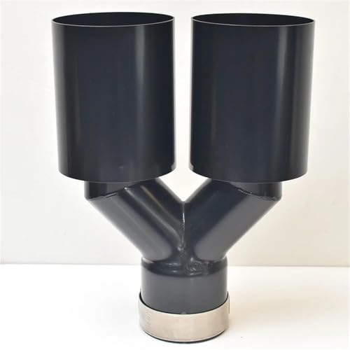 Cola de escape universal en acero inoxidable negro para una modificación trasera elegante 3