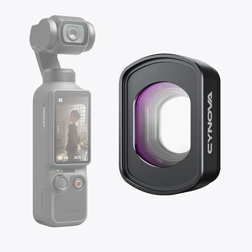 Objectif grand angle pour DJI Osmo Pocket 4, lentille en verre optique et cadre en aluminium