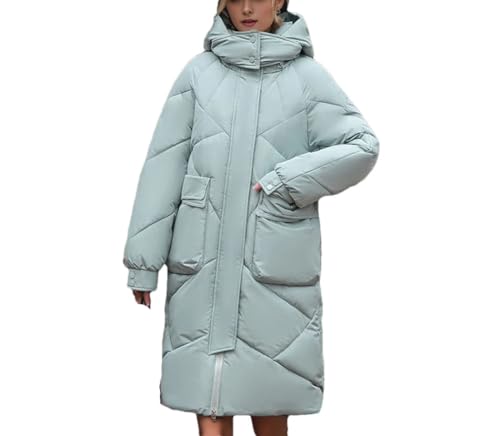 Doudoune chaude pour femme manteau de neige d'hiver ample et parka longue à capuche