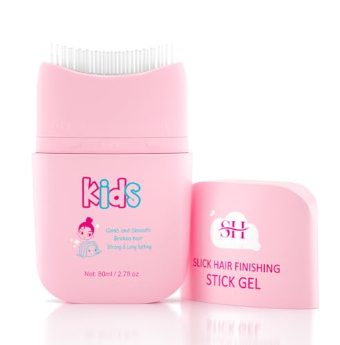 gowwim New Kids Hair Gel and Finishing Stick with Comb Integration, Natural Ingredients for Edge Control and All Hairstyles