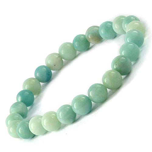 Image of Reiki Crystal Products Certified Natural Crystal Stone 8 mm Round Beads Bracelet for Men & Women | Reiki Charged Gemstone Bracelet | Multiple Stone Variants Available
