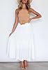 HAEOF Women's Summer Flowy Boho Maxi Skirt A Line ... #1