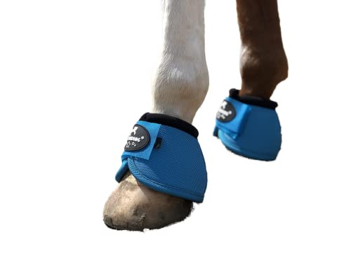 Image of 2520D Horse Bell Boots No-Turn Horse Bell Boots, Equine Ballistic Hoof Overreach Bell Boot, Pair