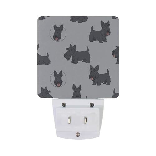 Lámpara nocturna LED para niños Aslsiy perro Terrier escocés miniatura 2