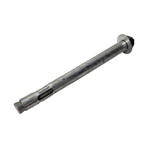 Image of 1 /2 inch x 6 inch Sleeve Anchor Bolt for Concrete, Hot Dip Galvanized Hex Head Expansion Anchor, Heavy Duty Masonry Fastener for Brick, Concrete Block & CMU, Exterior Construction, 10 Pack