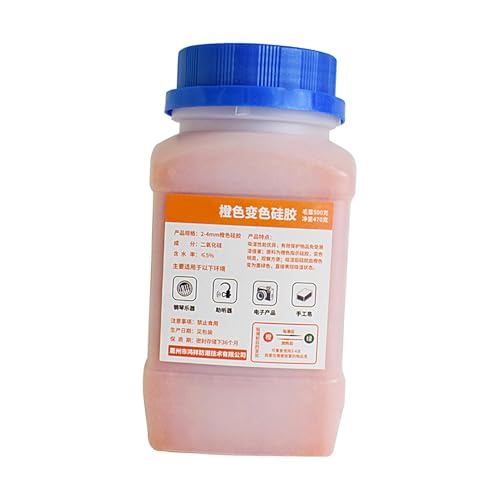 Silicone Desiccant Beads - 500g Indicating Desiccant Moisture Packs,Silicone Packets Convenient Storage Reusable for Daily Use at Home or Professional Equipment