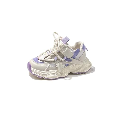 Tenis gruesos para niños y niñas, zapatos deportivos de malla casuales para caminar, beige, 13 UK Child