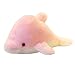 WDDA Cuscino Carino Glow Colorato Delfino Giocattolo Peluche Farcito Delfini Nightlight Animali Peluche (Rosa)