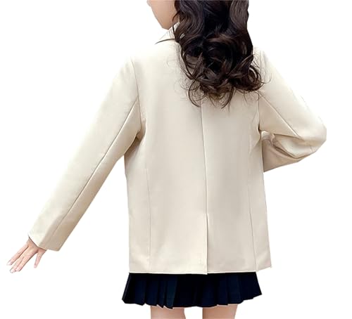 Betusline Girls School Blazers Long Sleeve Notch Lapel Suit Jacket, 4-14 Years2