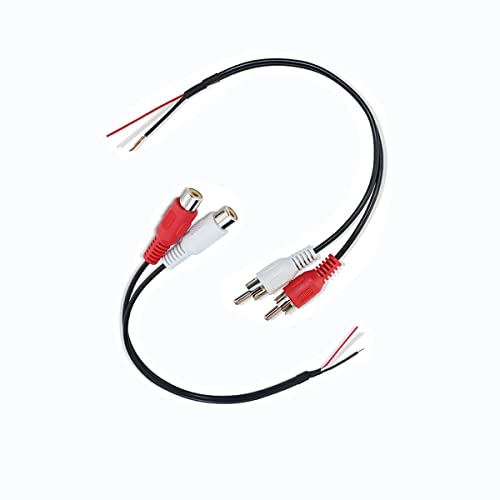 rgzhihuifz 2 Pack 6inch RCA Female to Speaker Wire, RCA