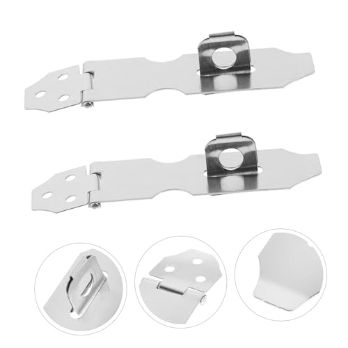 Image of DOITOOL 8pcs Heavy Duty Hasp Latch for Outdoor Gates Door Locking Mechanism for Sheds and Fences Easy to Install and Security