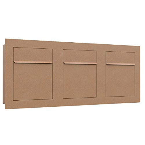 Buzón empotrado Bari for Three en óxido