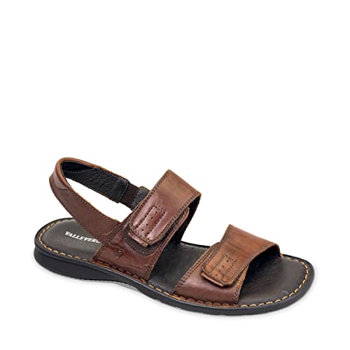 Sandales Valleverde 20822 double Velcro marron l'élégance masculine durable