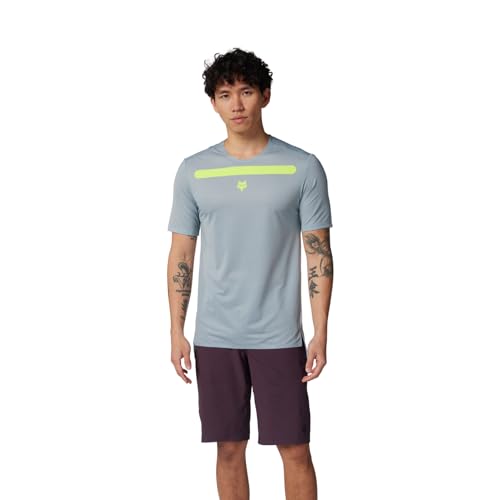 T-Shirt Fox Racing Flexair Aviation pour Homme en Gunmetal Race