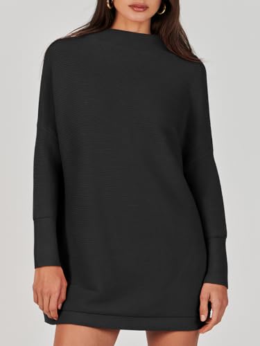 ANRABESS Women Oversized Casual Loose Turtleneck Long Sleeve Slouchy Baggy Knit Tunic Sweaters Pullover 2025 Fall Outfits2