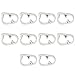 SHUATI Adjustable Tube Clamp 10PCS White Adjustable Plastic Plastic Tubing Clamps 6~12mm/1/4