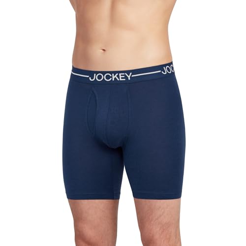 Jockey Men's Underwear Organic Cotton Stretch 6.5" Boxer Brief - 3 Pack2