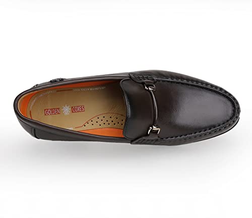 Image of Classic Dress Shoes for Mens, Leather Comfort Penny Loafers Driving Causal Slip-on Loafers for Mens