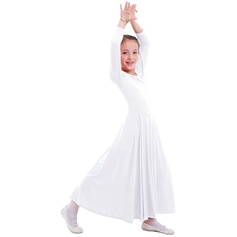 IWEMEK Vestido Alabanza Niñas Manga Larga Cover