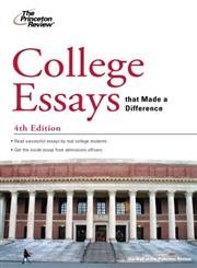 Buy College Essays that Made a Difference, 4th Edition (College Admissions Guides) — BookShops.in