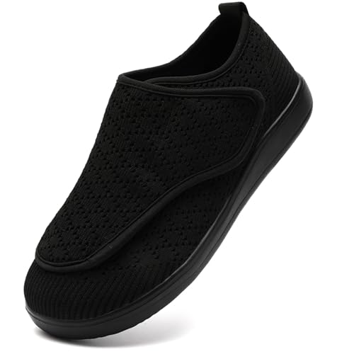 Diabetic Shoes for Women Slip on Orthopedic Wide Toe Box Sneakers Adjustable Walking Shoes Zapatos para Diabéticos Mujer Extra Wide Width Arthritis Edema Feet Zero Drop Sole