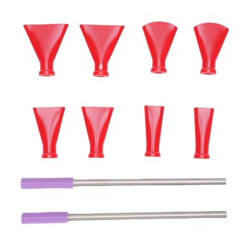 Lot de 8 buses de peinture en acier inoxydable avec 4 tailles de buses - 2