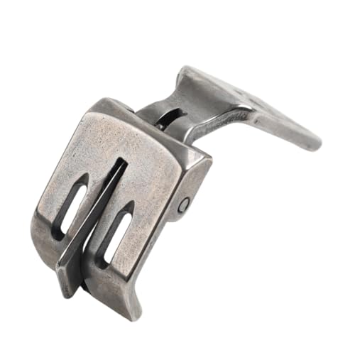 Prensatela doble aguja center edge con guía para máquina de coser miniatura 4