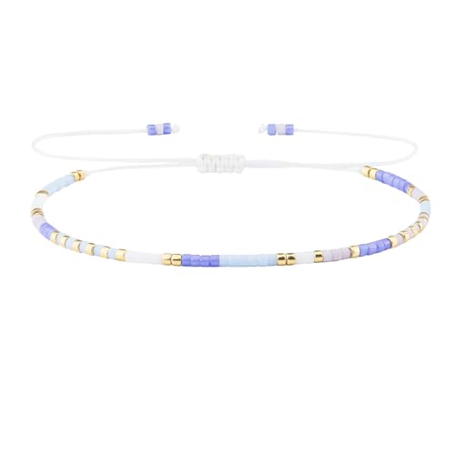 Bracelet d'amitié bohème en cristal idéal pour sublimer vos tenues d'été décontractées