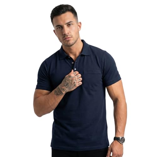 Image of SIDE UP Polo T Shirt for Man with Pocket, Polo T Shirts for Men, Summer Shirt with Collar, Half Sleeve, Cotton Blend, Light Weight, Comfotable Fit (Pack of 1) M to 3XL