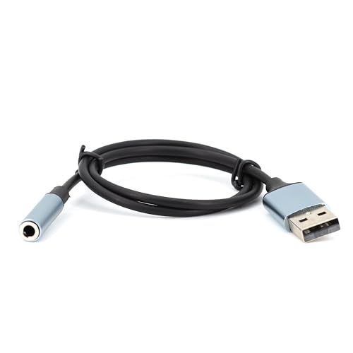 Tarjeta de sonido USB a Jack 3.5mm para PC y consolas como PS5 o Xbox