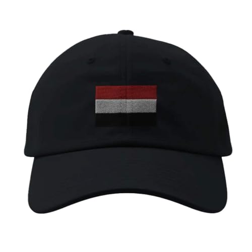 Casquette drapeau du Yémen noir pour se protéger du soleil avec fierté