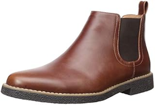 Deer Stags Men's Rockland Chelsea Boot, Redwood/Dark Brown, 11