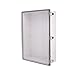 BC-CTP-507018, Plastic Enclosure, PC Gray Body & PC Clear Cover, P Type for Molded Hinge & Stainless Steel Latch, W20.87 x L28.74 x D7.28" Size, IP67 (UL)