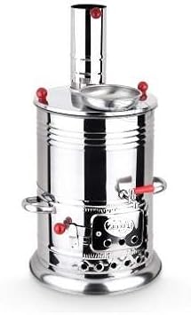 Samovar Tea Kettle, Turkish Semaver Charcoal and Wood Water Heater Boiler, for Camping, Picnic, Hunting, Hiking, Yachting image 2