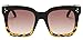 Produktbild Pik Unglasses Lady Flat Top Brillen   Damen Luxusmarke Sonnenbrillen Damen Rivet Sun Glasse, schwarzer Leopard