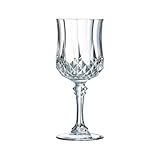 Cristal d'Arques - Vaso de pie (25 cl, 4 vasos)