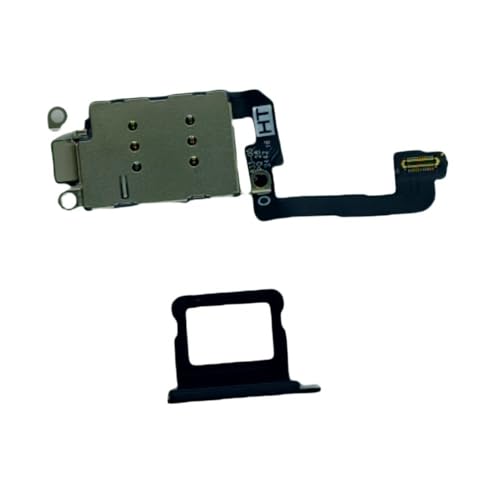 Lecteur double SIM iPhone 16 Plus noir ajustement parfait aluminium