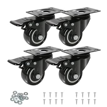 .PRO 50mm Heavy Duty Swivel Caster Wheels