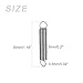 GLOKUUCA Extended Tension Springs - 5 Pack Stainless Steel Compression Industry Springs - (0.02 x 0.2 x 1.18-Inch, Silver Tone)