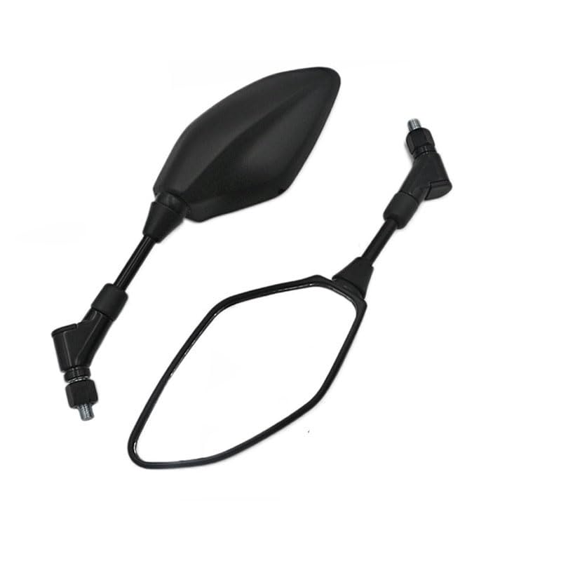 KYOUDEN バイク ミラー 汎用 左右セット 8MM 10MM 逆/正ネジ 6個 オートバイ ミラー ヤマハ MT-07 MT-09 MT-03対応 凸面鏡