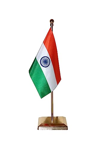 Image of THE FLAG SHOP Miniature Table Flag with A Square Gold Base