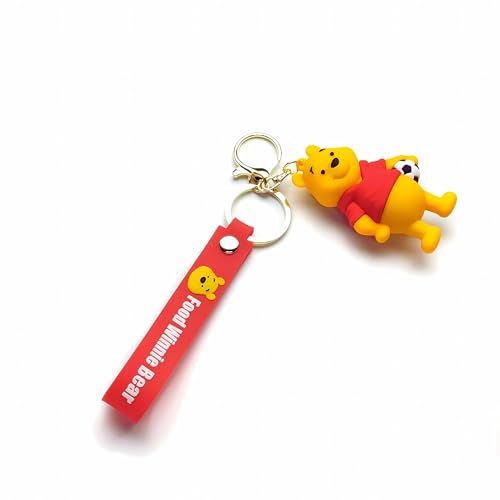 Image of Cute 3D Keychain | Keyring & Quirky Bag Charm | Hard Silicone, Unbreakable | Travel Essential | Kids Friendly | Strap & Bag Hook