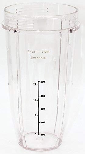 Miniatura 7 de Blendin Vaso grande alto de 24 onzas con tapa Sip N Seal de repuesto, compatible con licuadoras Nutri Ninja Auto IQ y Duo - Vasos de repuesto de