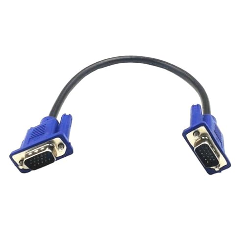 ulafbwur Câble d'extension VGA mâle vers mâle ABS 30 cm pour écran d'ordinateur projecteur