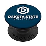 dakota state university d icon logo popsockets popgrip adesivo