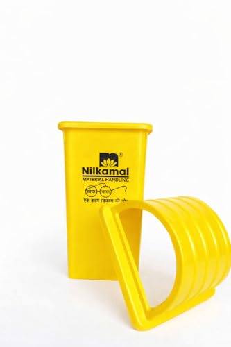 Image of Nilkamal Plastic Dustbin with Dome lid 60 LTR (Yellow)