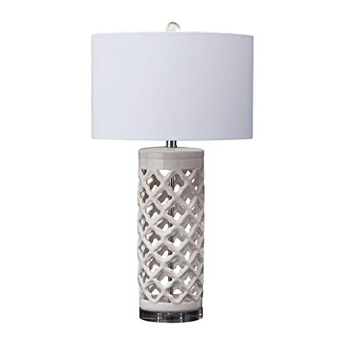 Lampe de table en céramique géométrique 73,7 cm pour salon