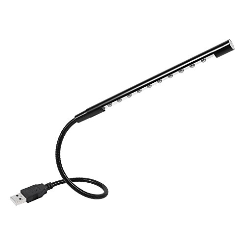 Lampe lecture USB 10 LED flexible pour ordinateur portable et clavier